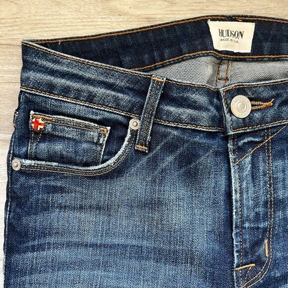 Hudson Jeans With Flares Size 25 Blue Wide Leg - Picture 3 of 4